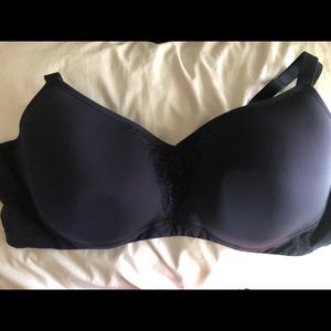 Navy Torrid Bra 46D maximum support full coverage